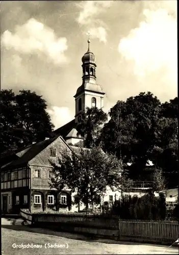 Ak Großschönau in Sachsen, Kirche