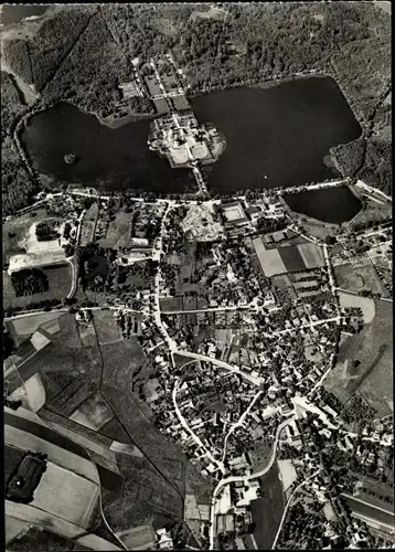 Ak Moritzburg in Sachsen, Luftaufnahme