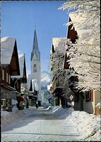 Ak Oberstdorf im Oberallgäu, Kirchstraße