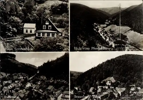 Ak Zorge im Harz, Haus Sonnenblick, Rabenstal, Braunlager Tal