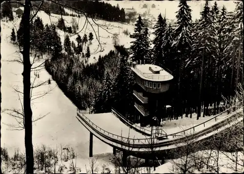 Ak Klingenthal, Neuerbaute Große Aschberg Schanze