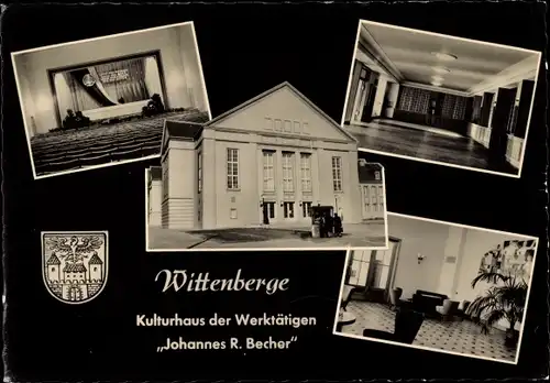 Ak Wittenberge an der Elbe Prignitz, Kulturhaus der Werktätigen Johannes R. Becher