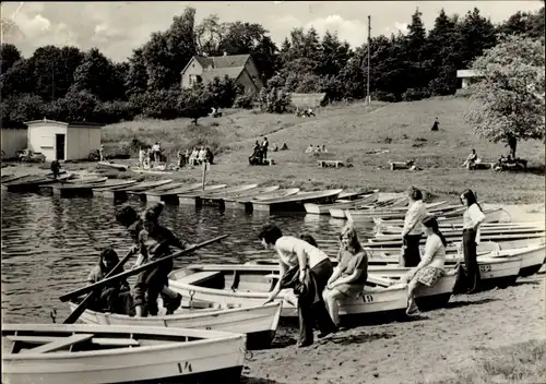 Ak Neukloster in Mecklenburg, Bootsanlegestelle