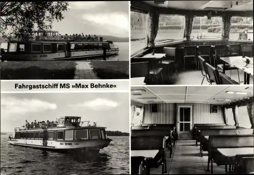Ak Bad Saarow Pieskow Kreis Oder Spree, Fahrgastschiff MS Max Behnke, Walter Kranewitz