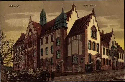 Ak Lutherstadt Eisleben, Bergschule