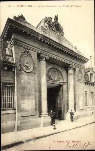 Ak Moulins Allier, Lycee Banville, La Porte d'Entree