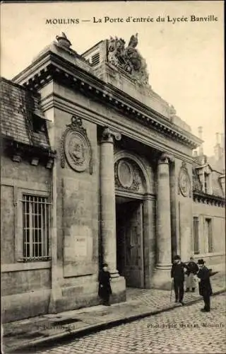 Ak Moulins Allier, La Porte d'entree du Lycee Banville