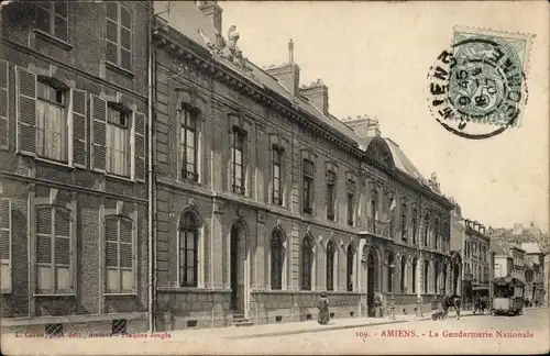Ak Amiens Somme, La Gendarmerie Nationale
