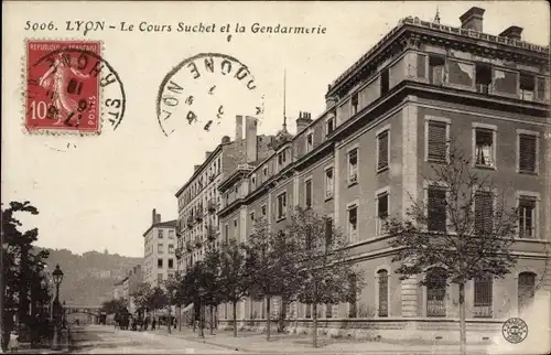 Ak Lyon Rhône, Le Cours Suchet et la Gendarmerie