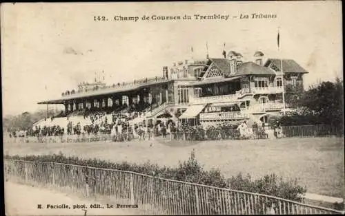 Ak Champigny sur Marne Val de Marne, Champ de Courses du Tremblay, Les Tribunes