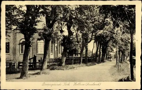 Ak Hollum Ameland Friesland Niederlande, Dorpsgezinde Kerk