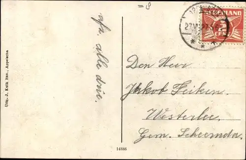 Ak Appelscha Fryslân Friesland Niederlande, Lang de Vaart