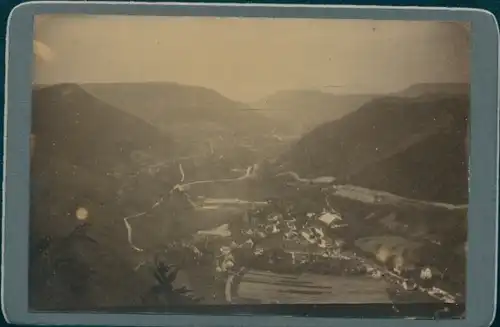 Foto Honau Lichtenstein in Baden Württemberg, Honauer Tal vom alten Lichtenstein aus