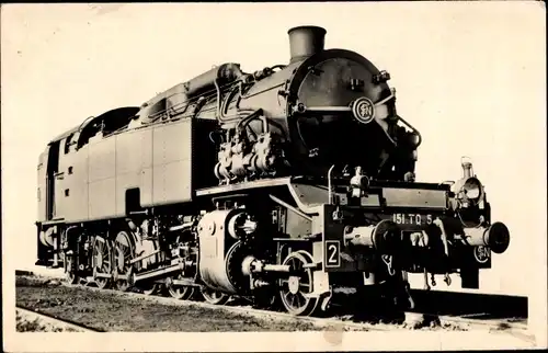 Ak Französische Eisenbahn, Chemin de fer, Locomotive, 151 TQ, 2 10 2