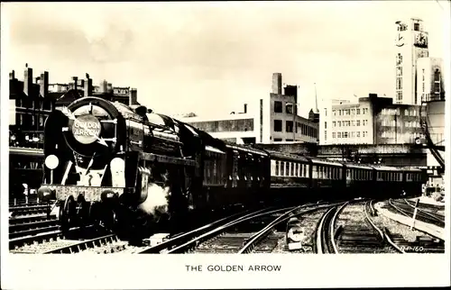 Ak Britische Eisenbahn, Dampflok, the Golden Arrow