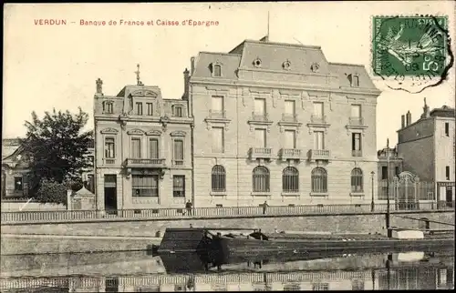 Ak Verdun Meuse, Banque de France et Caisse d'Epargne