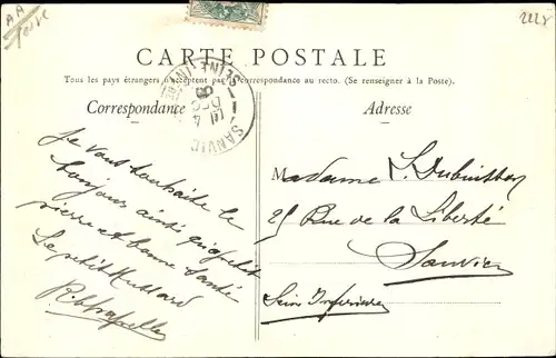 Ak Verdun Meuse, Baraquements Radet, Cour interieure, Vue prise de l'Entrée