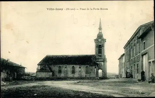 Ak Ville-Issey Meuse, Place de la Forte-Maison