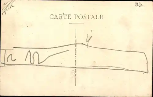 Ak Ville-Issey Meuse, Place de la Forte-Maison