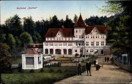 Ak Šluknov Schluckenau Region Aussig, Kurhotel Karltal