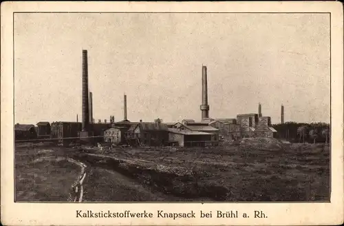 Ak Knapsack Hürth Nordrhein Westfalen, Kalkstickstoffwerke