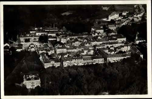 Ak Františkovy Lázně Franzensbad Reg. Karlsbad, Fliegeraufnahme der Stadt