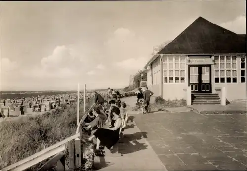 Ak Ostseebad Graal Müritz, Strandhalle Seeblick, Strandkörbe