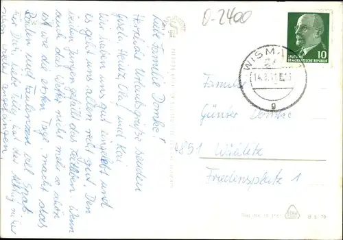 Ak Hansestadt Wismar, Straßenpartie