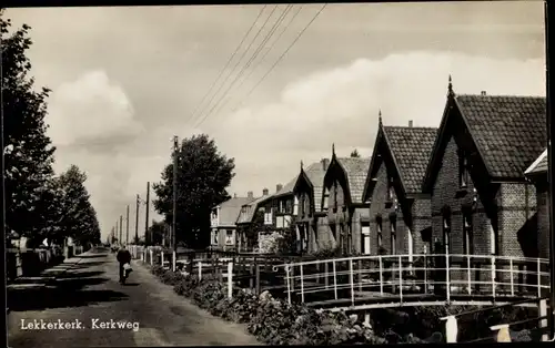 Ak Lekkerkerk Südholland, Kerkweg