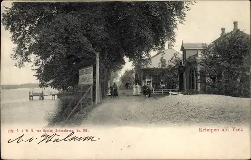 Ak Krimpen aan den IJssel Südholland, Ortsansicht, Anwohner