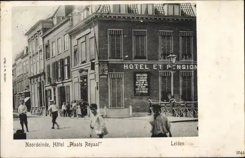 Ak Leiden Südholland Niederlande, Hotel Plaats Royaal
