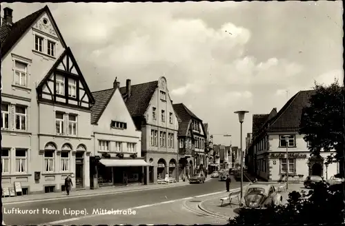 Ak Horn Bad Meinberg am Teutoburger Wald, Mittelstraße