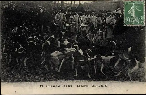 Ak Chasse a Courre, La Curee, Jagdhunde