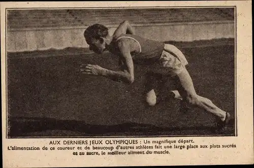 Ak Aux Derniers jeux Olympiques, Un magnifique depart, Lauf, Leichtathletik