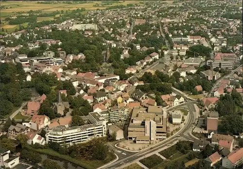 Ak Bünde im Kreis Herford, Fliegeraufnahme