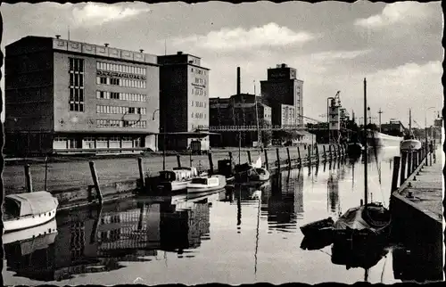 Ak Elmshorn in Holstein, Hafen