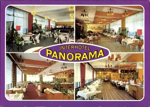 Ak Oberhof im Thüringer Wald, Interhotel Panorama, Klubbar, Restaurant, Bauernstube