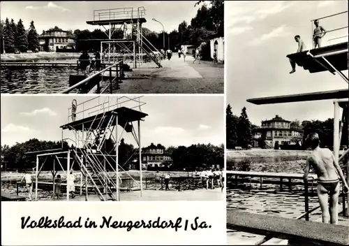 Ak Neugersdorf in der Lausitz, Volksbad