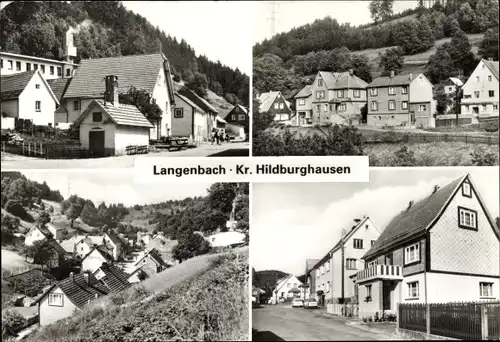Ak Langenbach Schleusegrund in Thüringen, Teilansichten