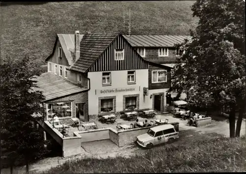 Ak Frauenwald am Rennsteig Ilmenau in Thüringen, Gaststätte Fraubachmühle