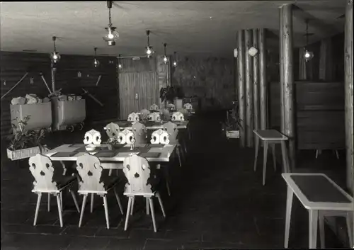 Ak Oberhof im Thüringer Wald, HOG Oberer Hof, Restaurant Bergkristall