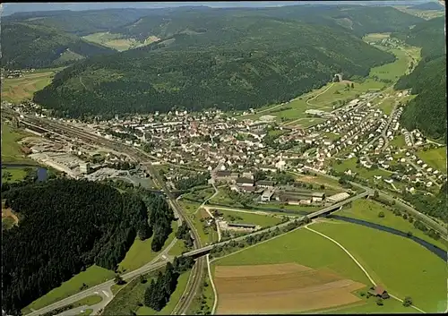 Ak Immendingen an der Donau Baden, Gesamtansicht, Fliegeraufnahme