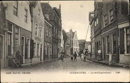 Ak Oudewater Utrecht Niederlande, Leeweringerstraat