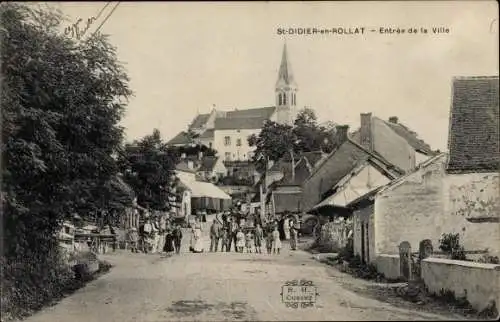 Ak Saint Didier en Rollat Allier, Entrée de la Ville