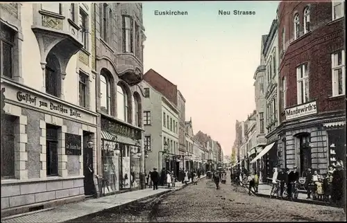 Ak Euskirchen Nordrhein Westfalen, Neustraße, Geschäft Mandewirth's, Gasthof z. Deutschen Kaiser