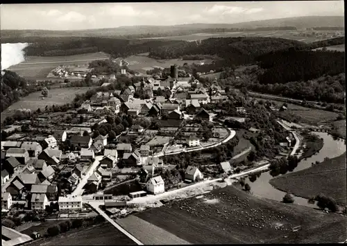 Ak Trendelburg in Nordhessen, im Reinhardswald, Fliegeraufnahme