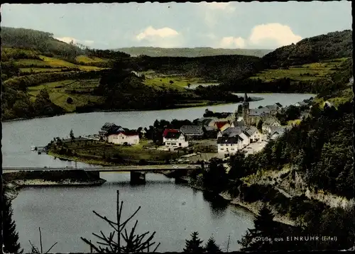 Ak Einruhr Simmerath in der Eifel, Panorama, Obersee