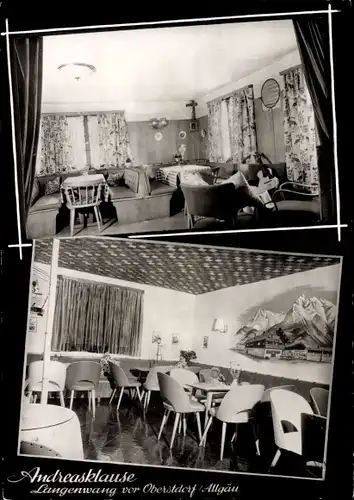 Ak Langenwang Fischen im Allgäu Schwaben, Andreasklause