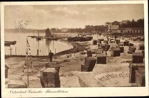 Ak Ostseebad Grömitz in Holstein, Strandleben