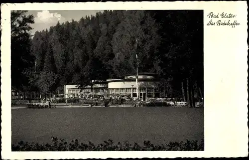 Ak Bad Elster im Vogtland, Blick auf das Badekaffee